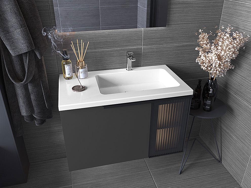 Умивальник накладний Status Vega Low 80 L White (685) - фото 12