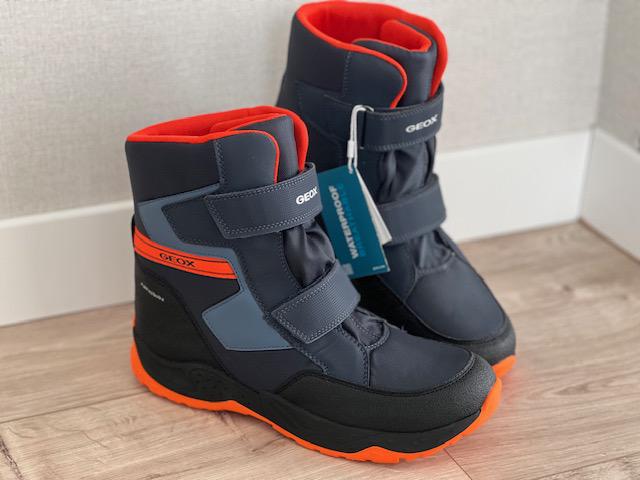 Ботинки зимние Geox J Sentiero р. 39 Navy/Orange (20070622) - фото 7