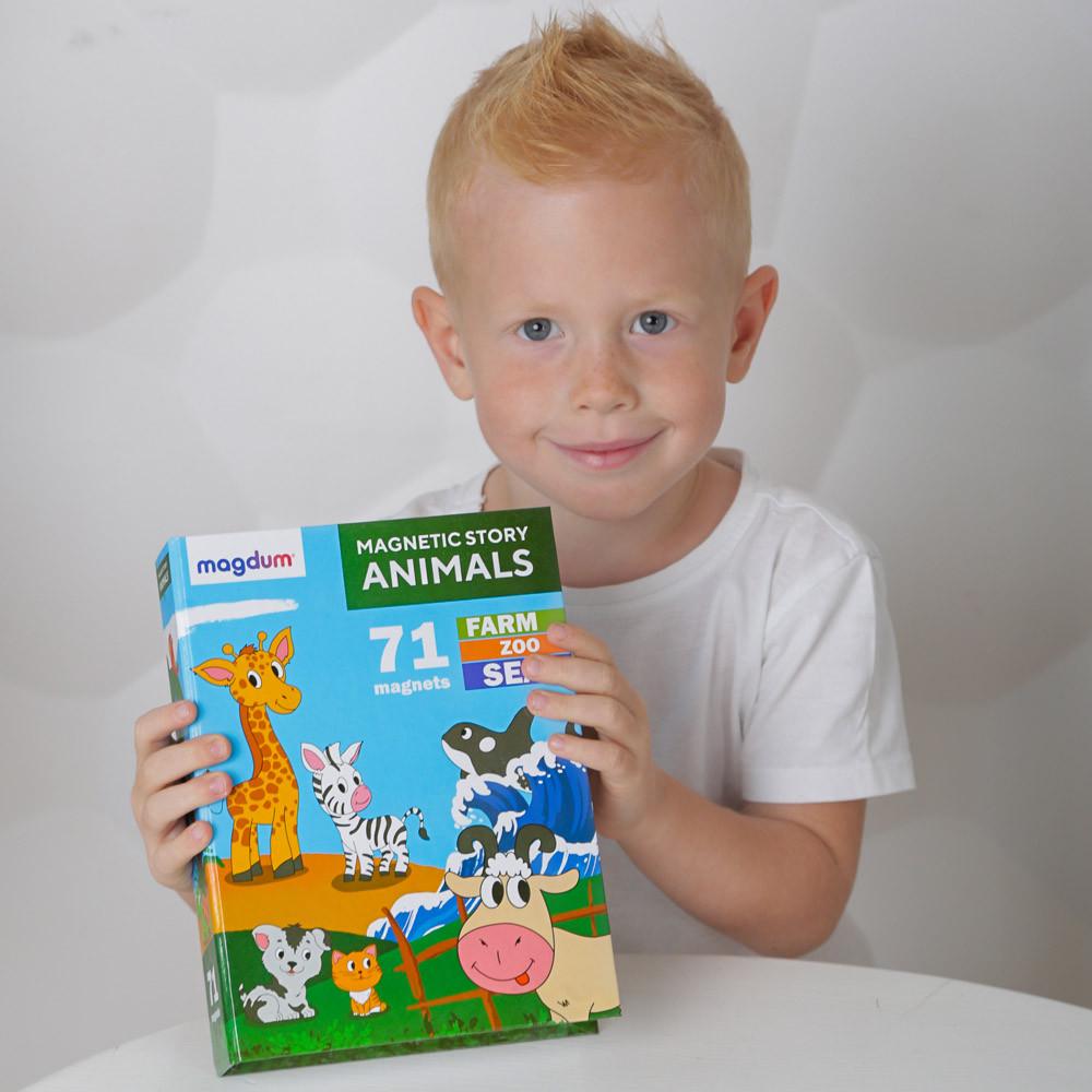 Набір магнітів Magdum Магнітна історія Тварини 71 шт. (ML4032-01 EN) - фото 4