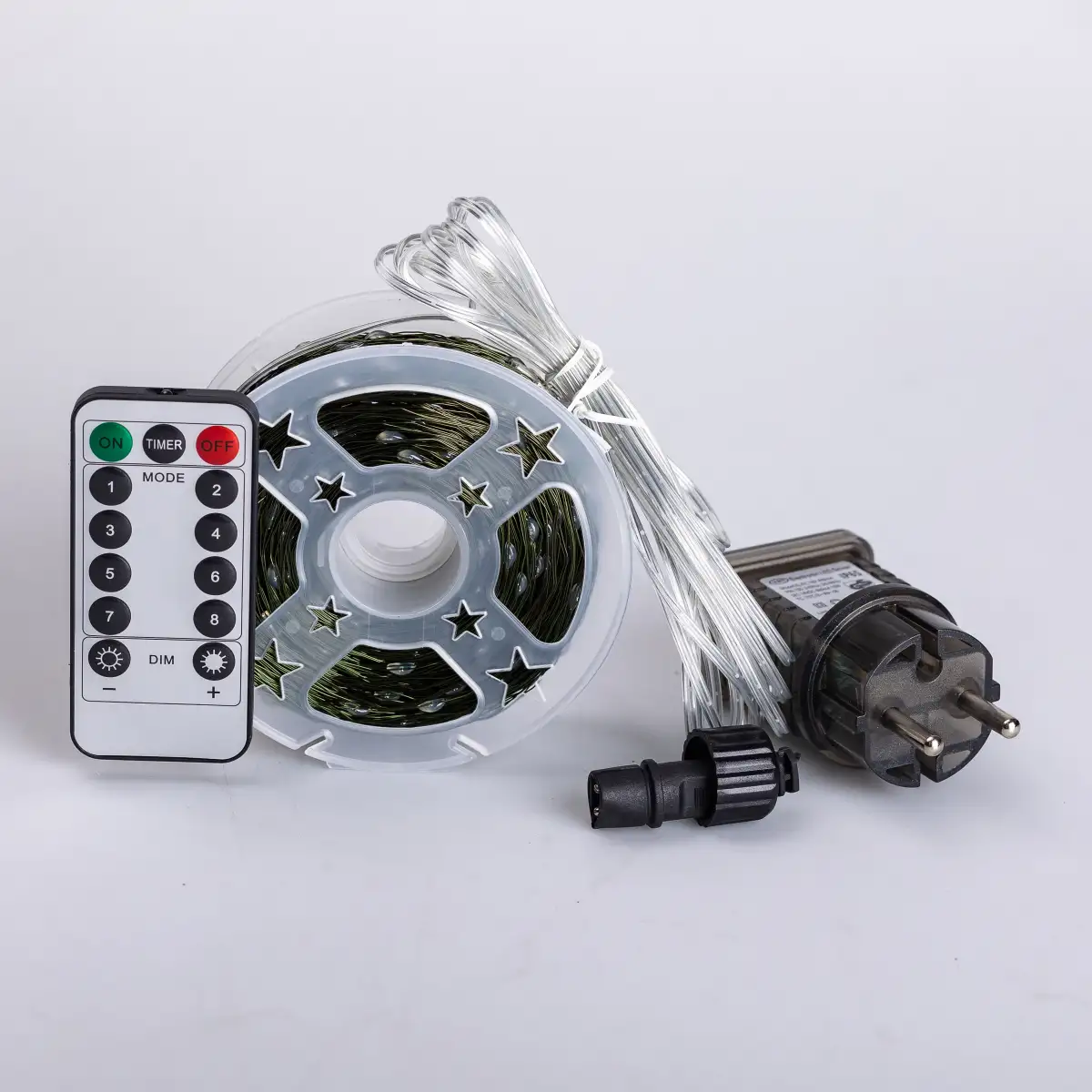 Гірлянда-нитка Роса 2000LED з пультом від мережі 200 м Різнокольоровий (22773181) - фото 4