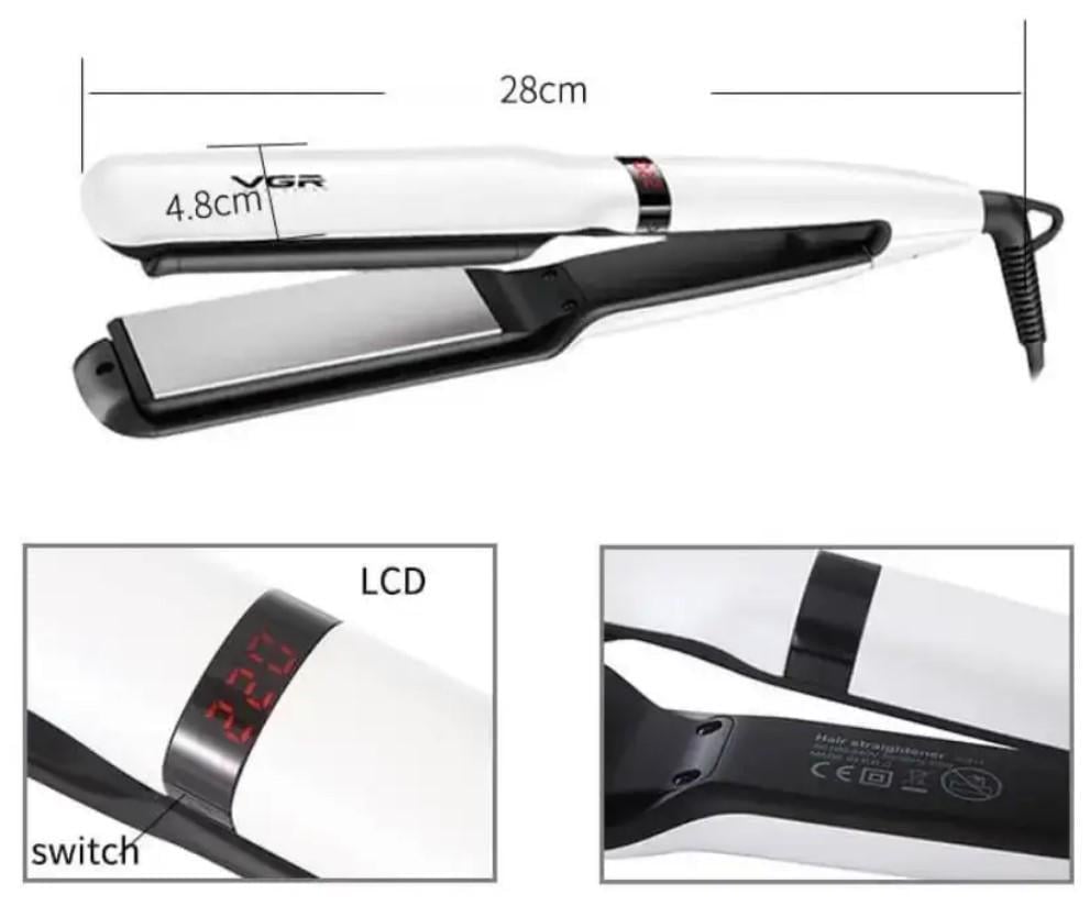 Плойка-випрямляч VGR V-511 з LCD дисплеєм турмалінове покриття для вирівнювання волосся (2390000044) - фото 6 Плойка-випрямляч VGR V-511 з LCD дисплеєм турмалінове покриття для вирівнювання волосся (2390000044) - фото 6
