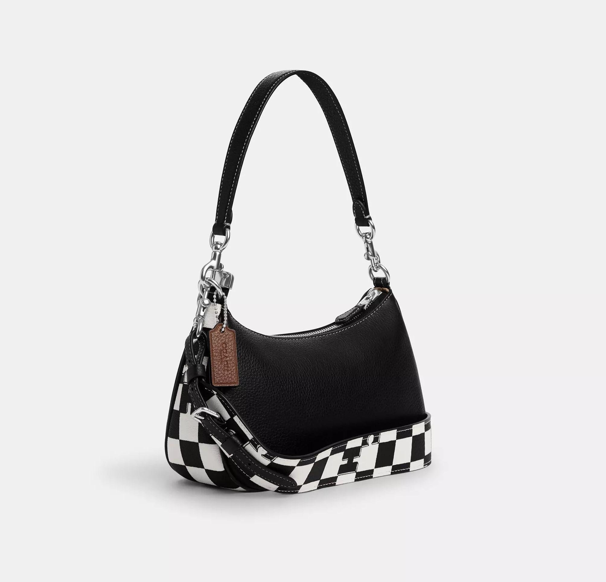 Сумка жіноча Coach Teri Leather Checkerboard Black (CH-74463012) - фото 3