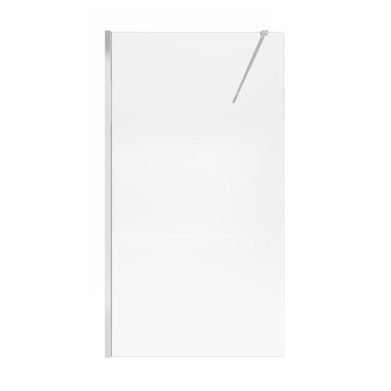 Душевая перегородка Qtap Walk-In Standard CRM2011.C8 стекло Clear 8 мм покрытие CalcLess 110х200 см (2657692317)