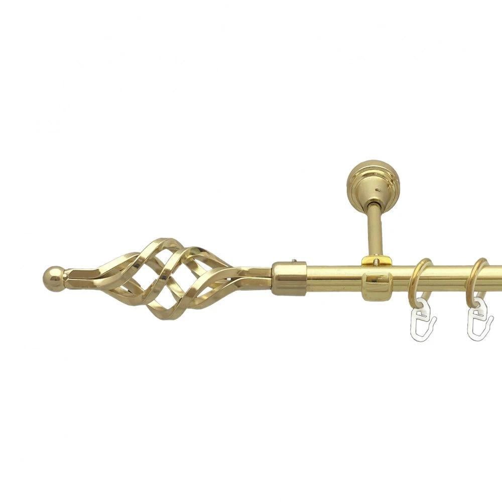 Карниз трубчастий одинарний Orvit Ажур мала 16 мм 160 см Золотий (000-6285) - фото 1 Карниз трубчастий одинарний Orvit Ажур мала 16 мм 160 см Золотий (000-6285) - фото 1