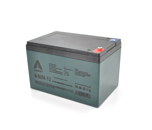 Тяговая аккумуляторная батарея AGM AZBIST 6-DZM-12 12V 12Ah M5 (1904293002)