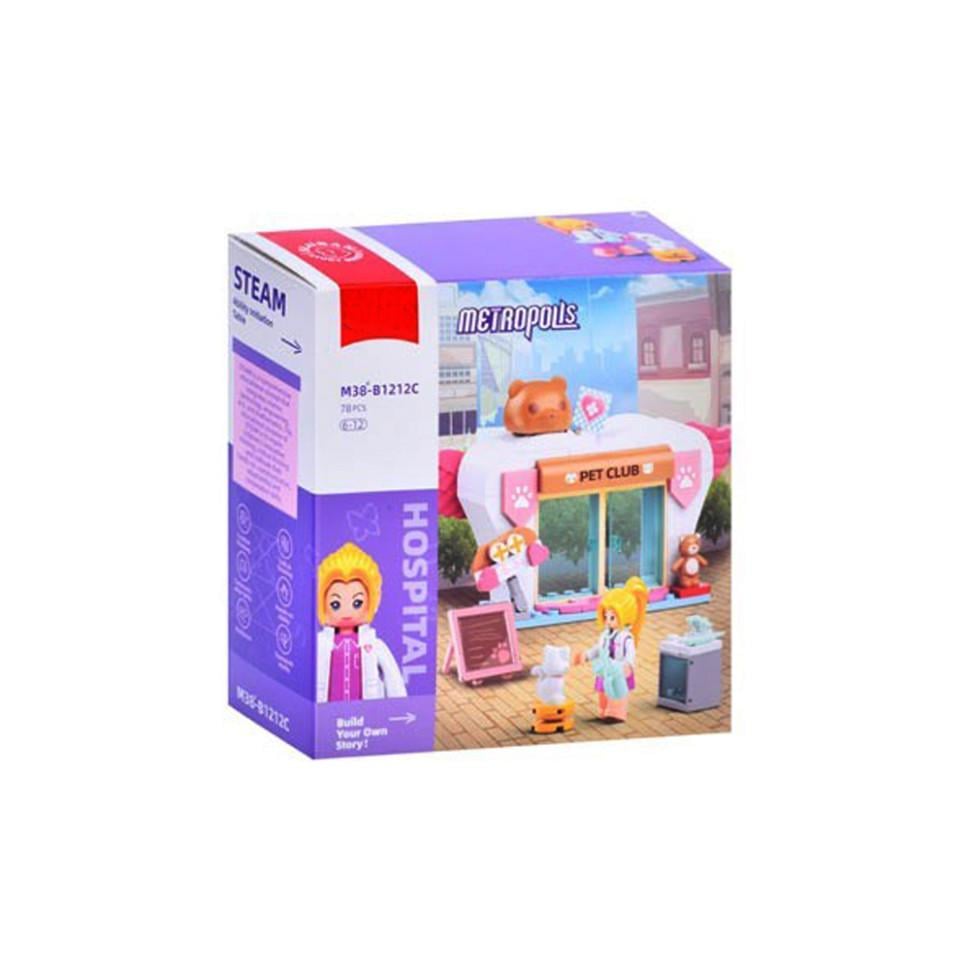 Конструктор дитячий Metropolis Hospital M38-B1212C 78 деталей (RLT46141)
