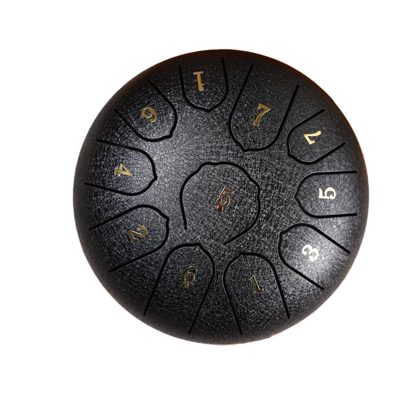 Глюкофон ручной язычковый Tongue Drum на 11 нот 16 см Black (TDB2) Глюкофон ручной язычковый Tongue Drum на 11 нот 16 см Black (TDB2)