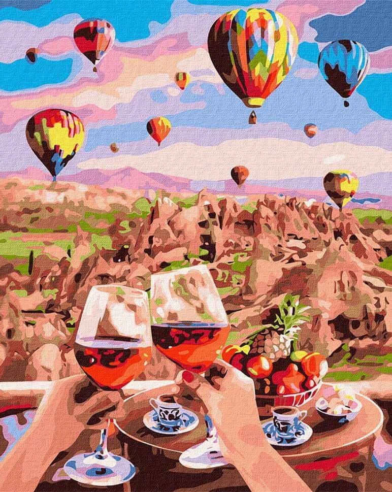 Картина за номерами Ідейка КН2837 Чарівна Каппадокія 40х50 см (L067105)