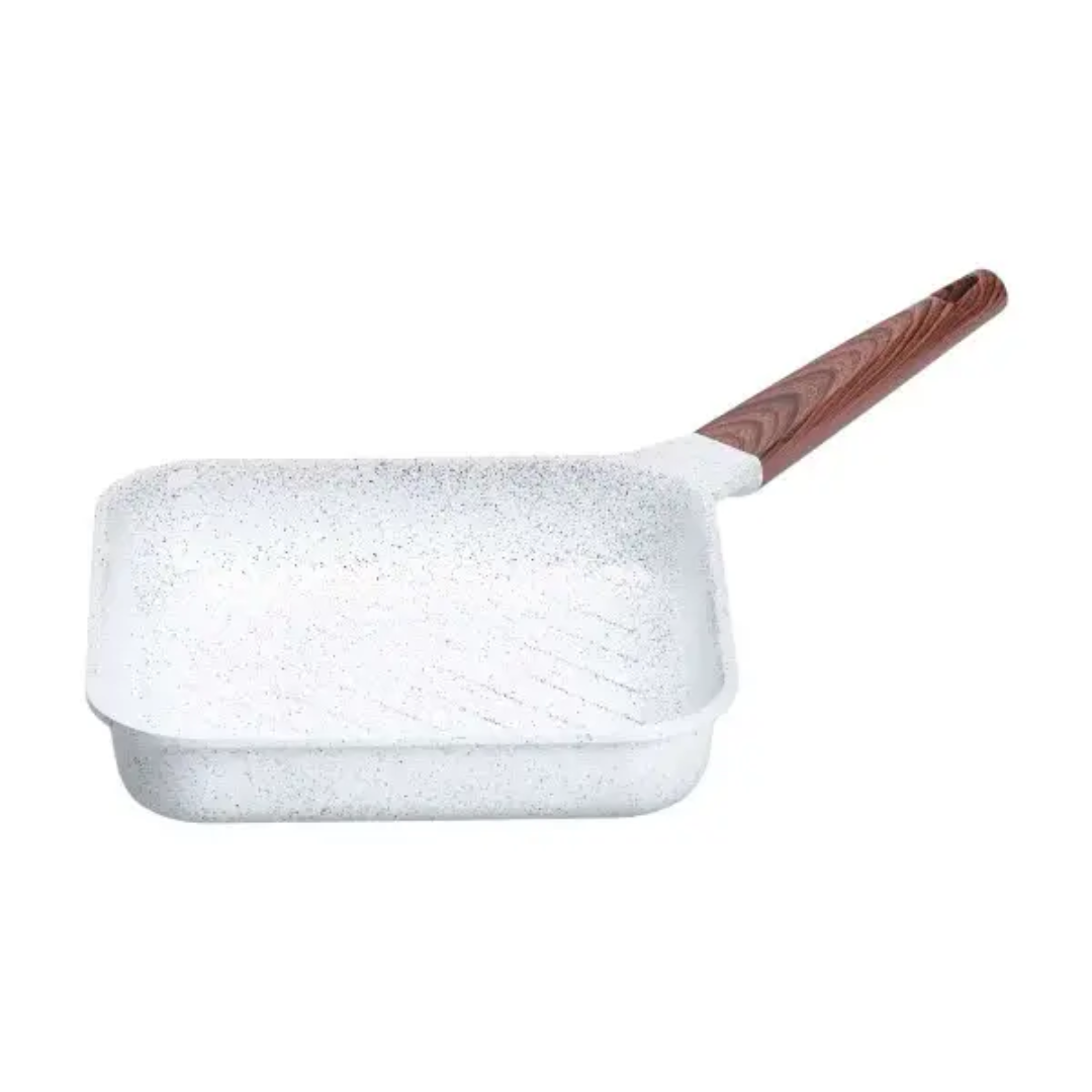 Сковорода-гриль MGC алюмінієва з антипригарним покриттям 2,5 л Білий