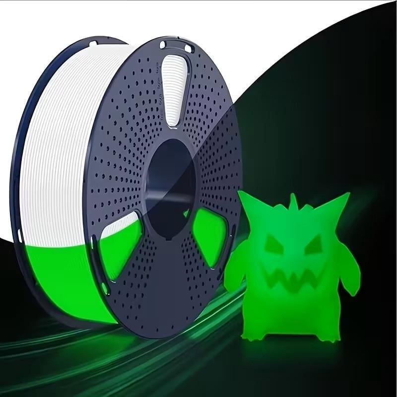 Пластик SUNLU PLA Glow 1,75 мм 1 кг Белый неоновый (33468380) Пластик SUNLU PLA Glow 1,75 мм 1 кг Белый неоновый (33468380)
