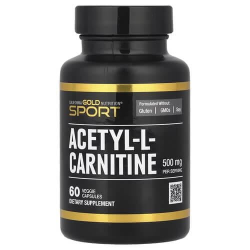 Добавка L-Карнитин CGN Acetyl-L-Carnitine 500 мг 60 Capsules (CGN-01125)