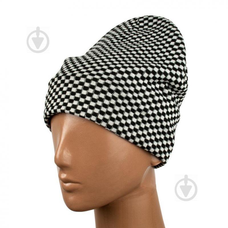 Шапка бини Taxy Beaniqe One size Черный+белый (21002)