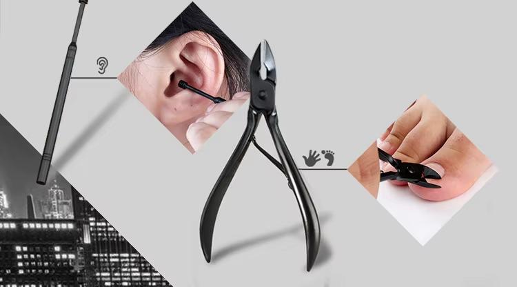 Набір інструментів для манікюру та педикюру 18 шт. Чорний - фото 5 Набір інструментів для манікюру та педикюру 18 шт. Чорний - фото 5