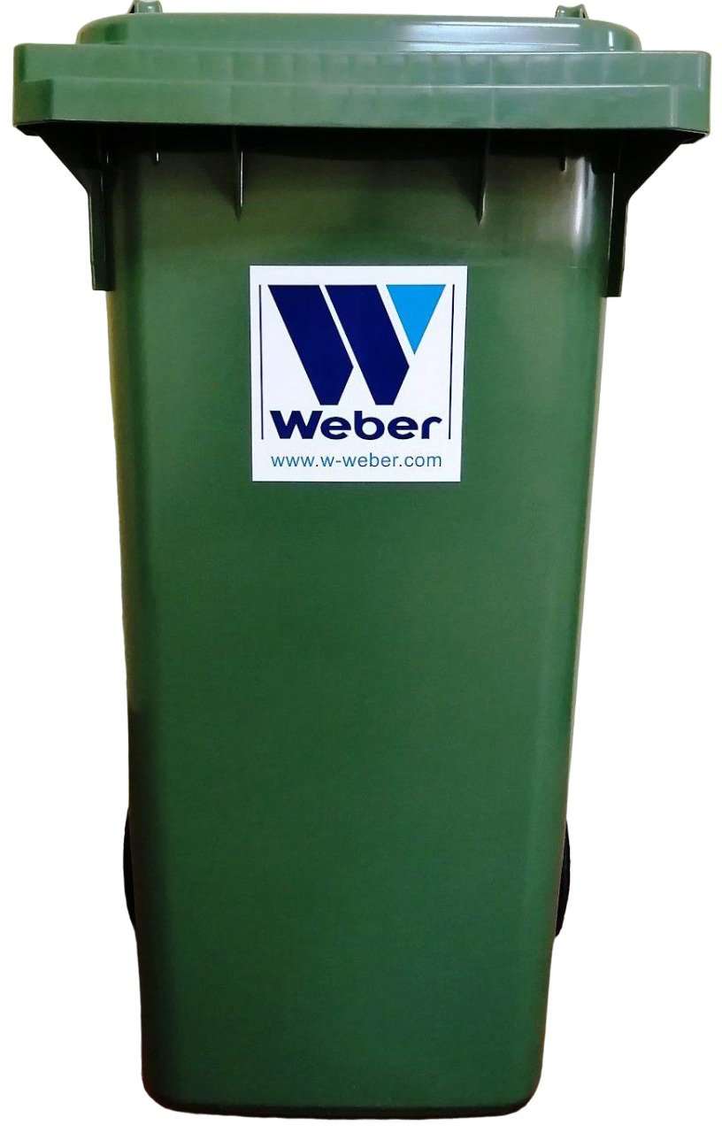 Контейнер для мусора W-weber 120 л Зеленый (12700525)