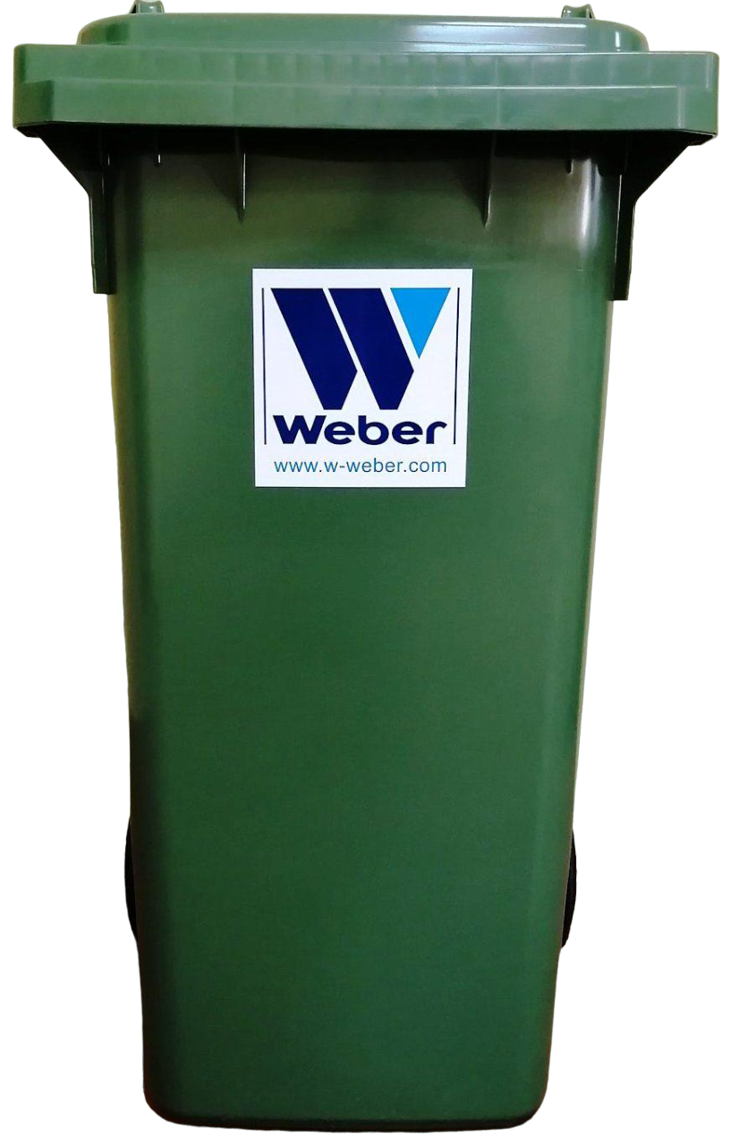 Контейнер для сміття W-weber 120 л Зелений (12700525)