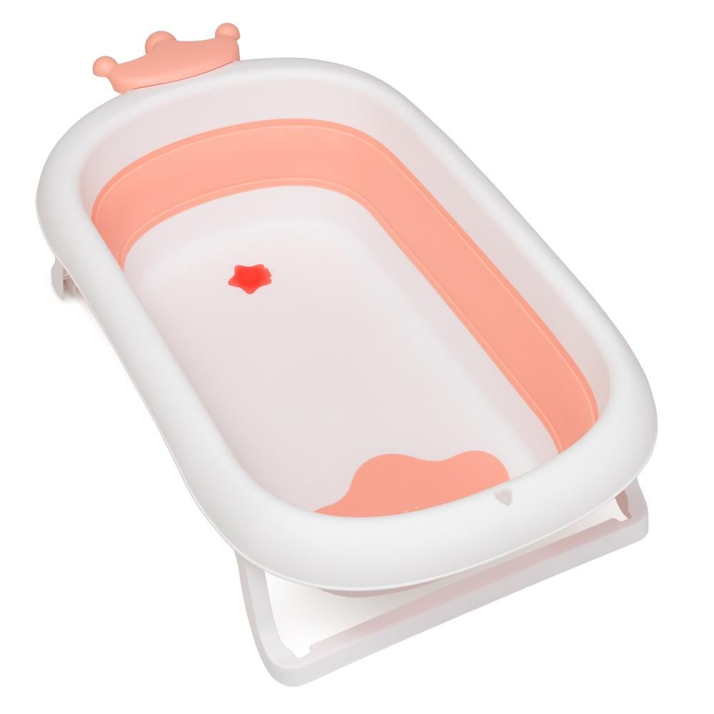 Ванная детская El Camino ME 1105 Crown Coral powder складная с силиконовым вкладышем