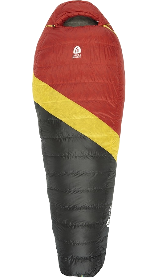 Спальный мешок Sierra Designs Nitro 800F 20 -2/-9 °C 198 см left Zip Red/Black/Yellow (70604318L)ё