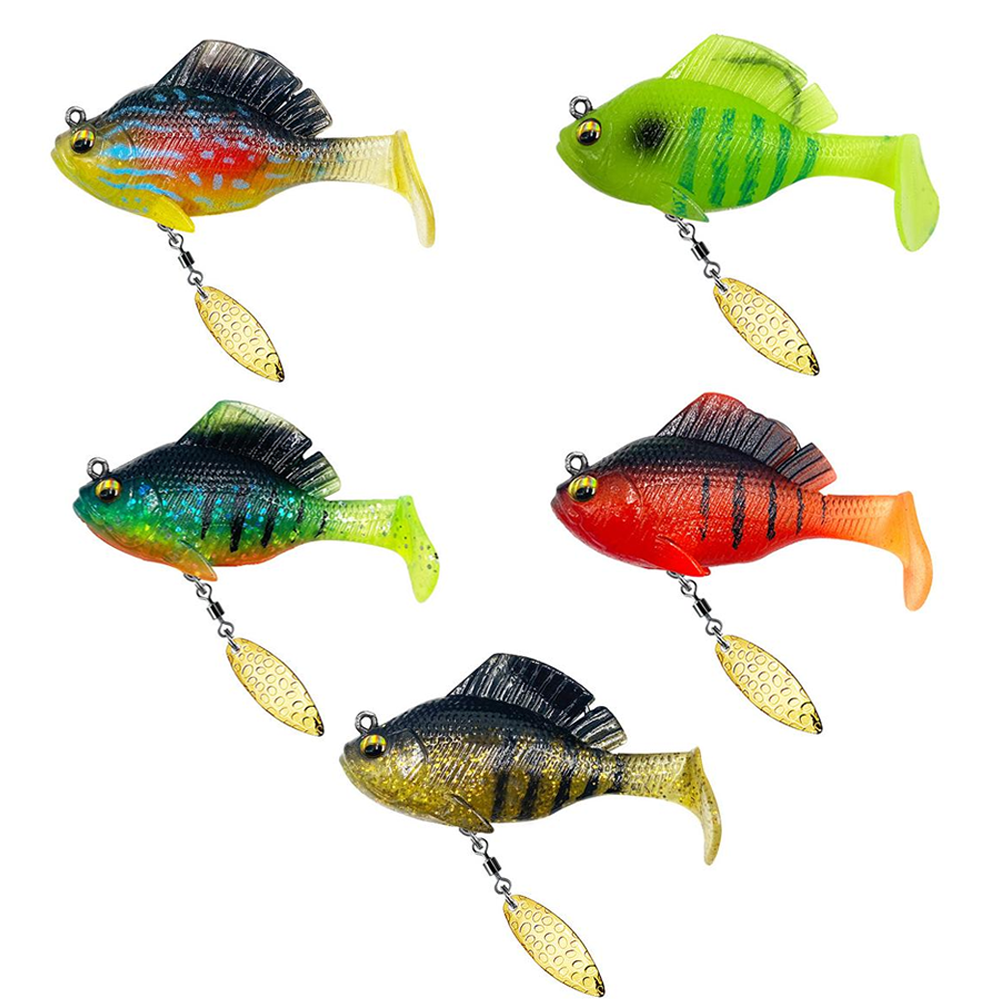 Силиконовые приманки L00115-1 на щуку/судака/окуня с грузилом весом 10 г 5 шт. (L00115-1)