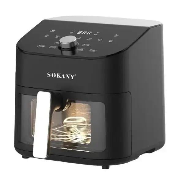 Аерофритюрниця Sokany SK-10054 з сенсорним керуванням 1800 Вт 7,5 л Чорний (2572942818)
