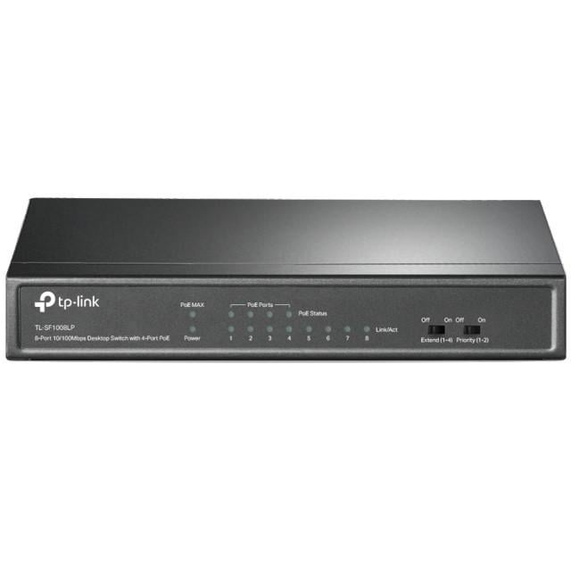 Комутатор TP-LINK TL-SF1008LP PoE 8 портів некерований