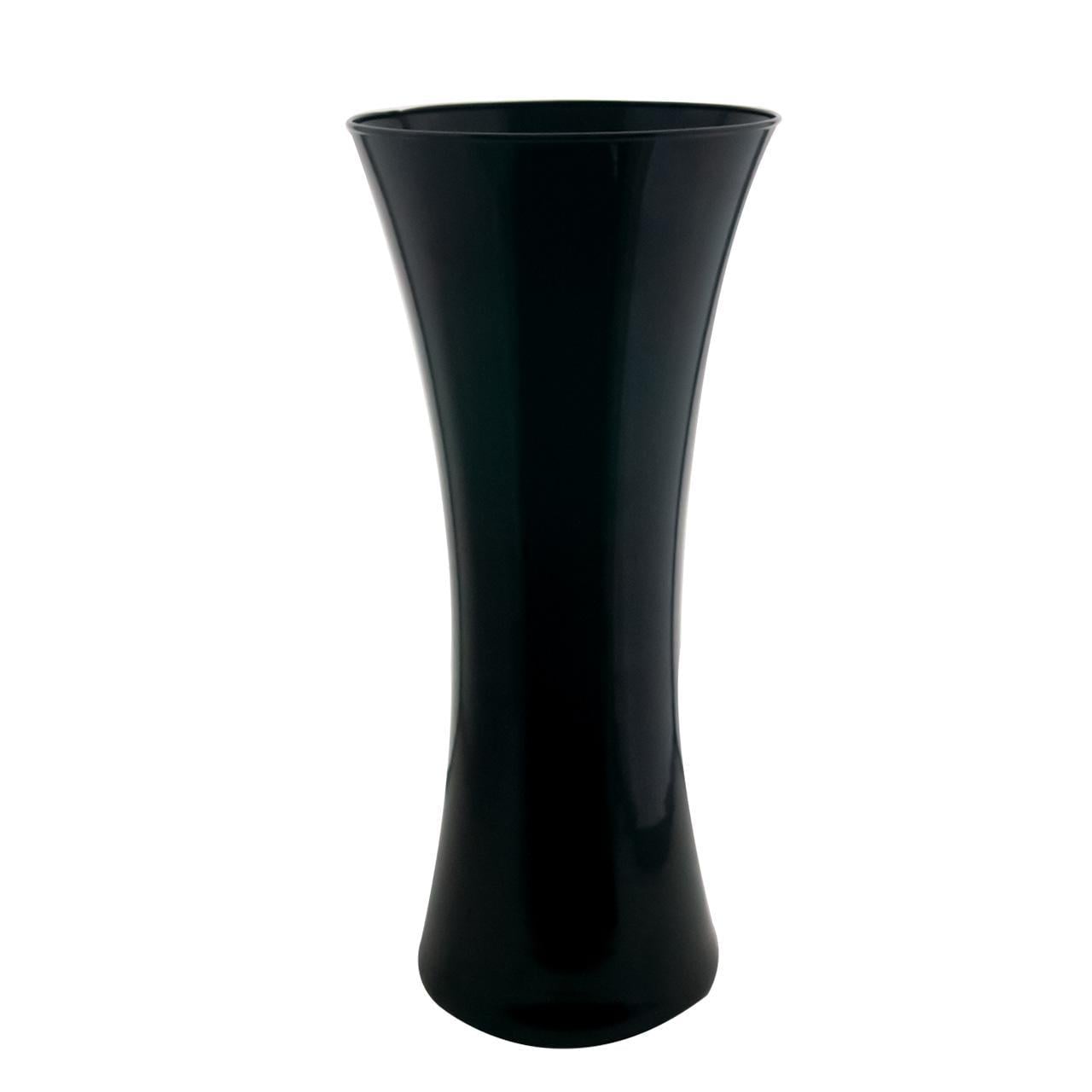 Ваза стеклянная VB Vita H 34 см D 17 см Черный глянцевый (24072 bl)