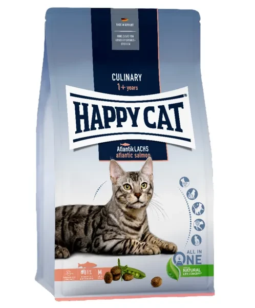 Корм сухий Happy Cat Culinary Atlantik-Lachs для дорослих кішок з лососем 4 кг (70554)