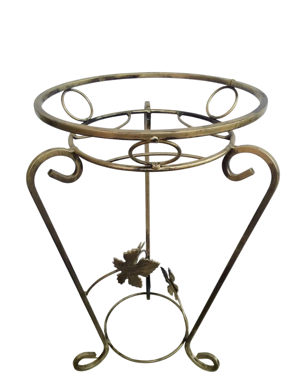 Подставка для цветов Хатинка на 1 вазон кованая 48х28 см (CNT00011721)