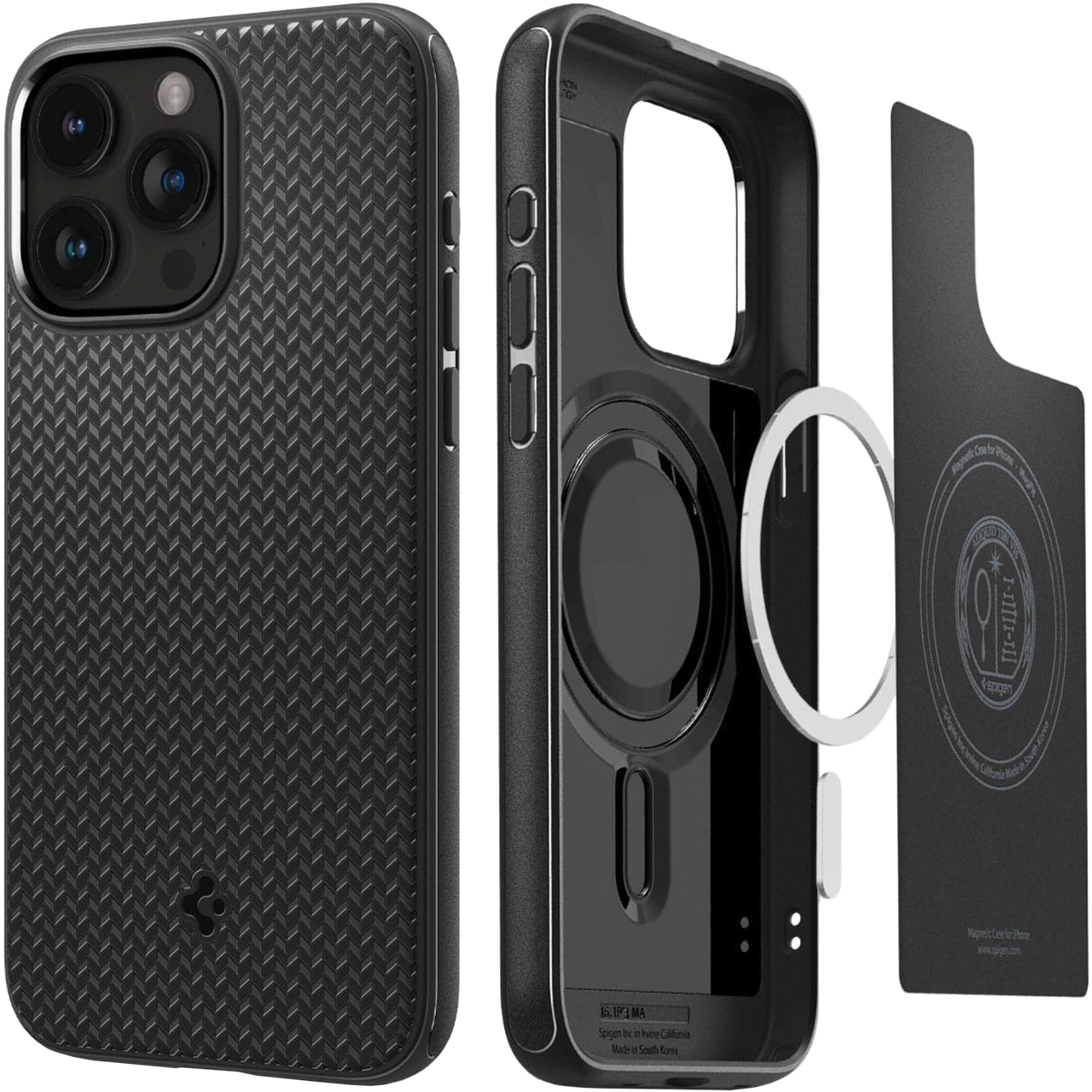 Чохол накладка Spigen Mag Armor Case with MagSafe for iPhone 15 Pro Max Black (ACS06597)