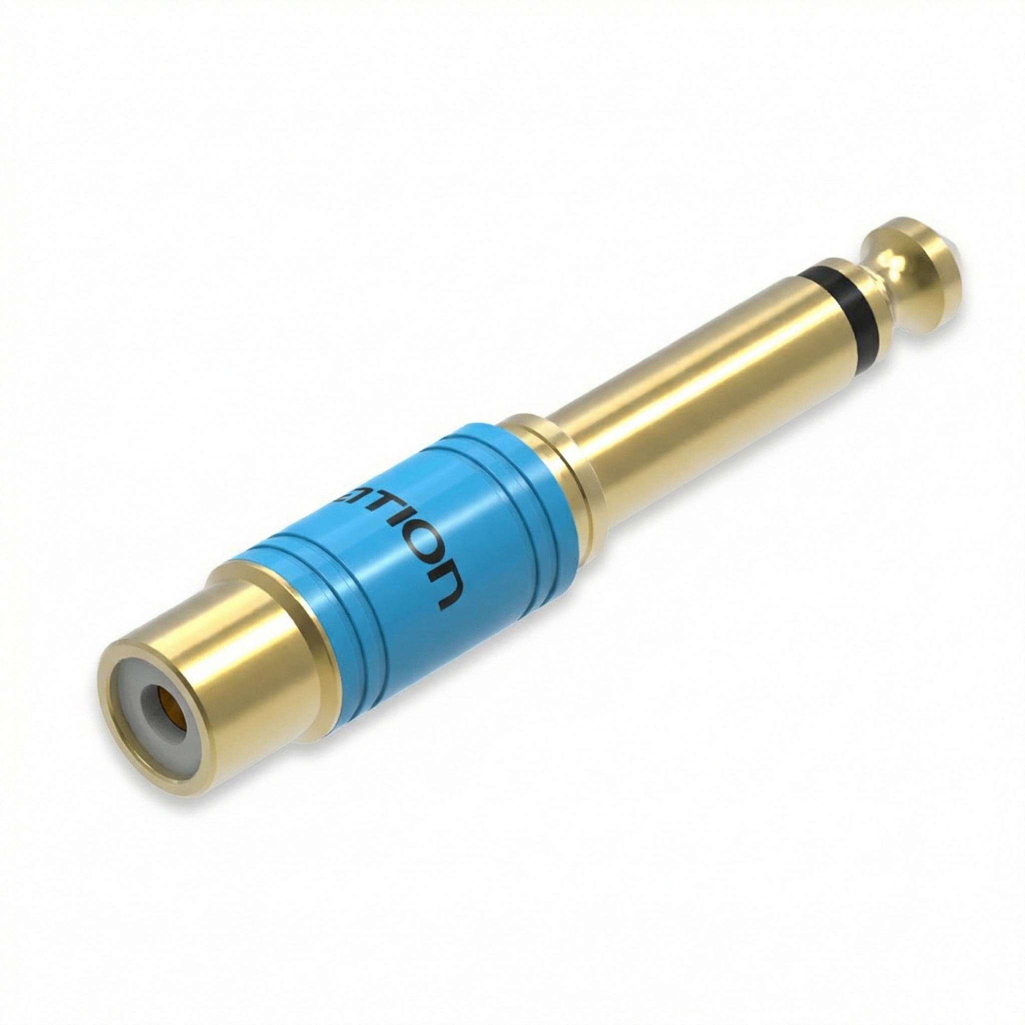Аудиопереходник 6.5 мм/RCA Vention медный/Hi-Fi Синий (VDD-C03)
