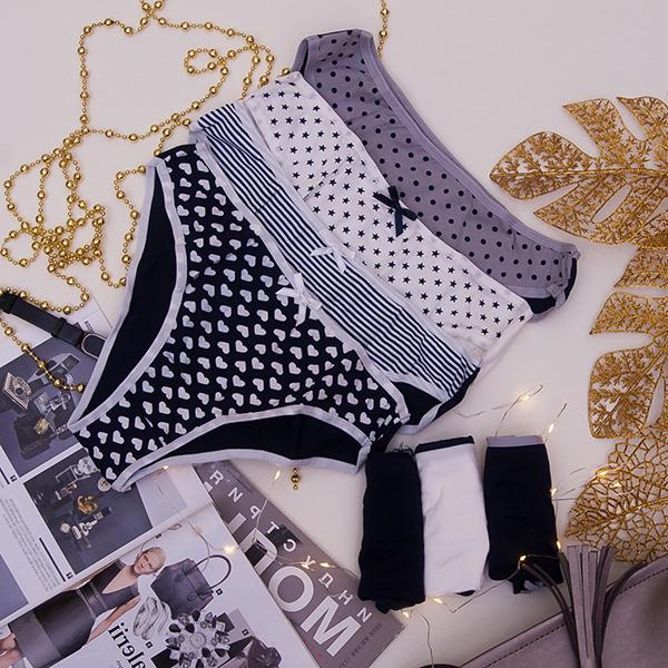 Набор женских трусиков Nicoletta слипы L 7 шт. Разноцветный (9994)