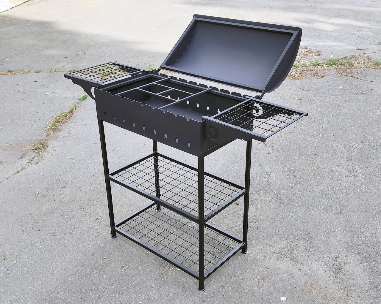 Мангал Kram-kovka з кришкою та підставкою Скринька плюс 3 мм - фото 2 Мангал Kram-kovka з кришкою та підставкою Скринька плюс 3 мм - фото 2