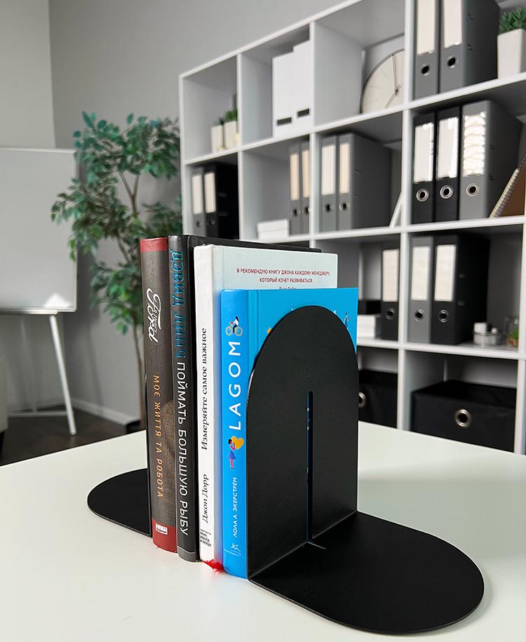 Тримачі для книг 2 шт. Чорний (110220) - фото 2 Тримачі для книг 2 шт. Чорний (110220) - фото 2