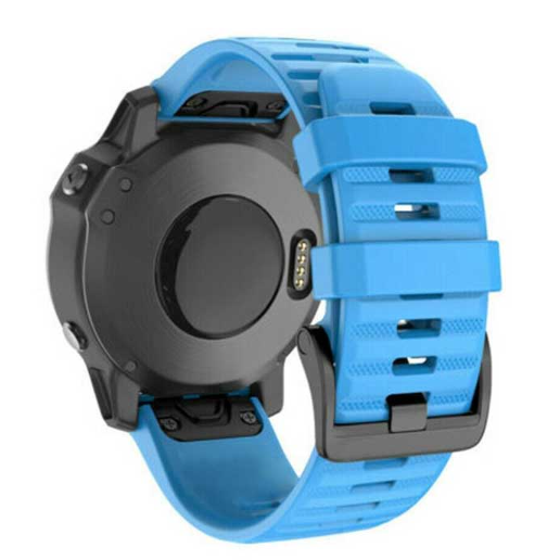 Ремешок с отвертками для Garmin Fenix 7/6/Pro Solar/5 Plus Sapphire/Forerunner 945/935 Quick Fit 22 мм Blue (0300-6) - фото 4