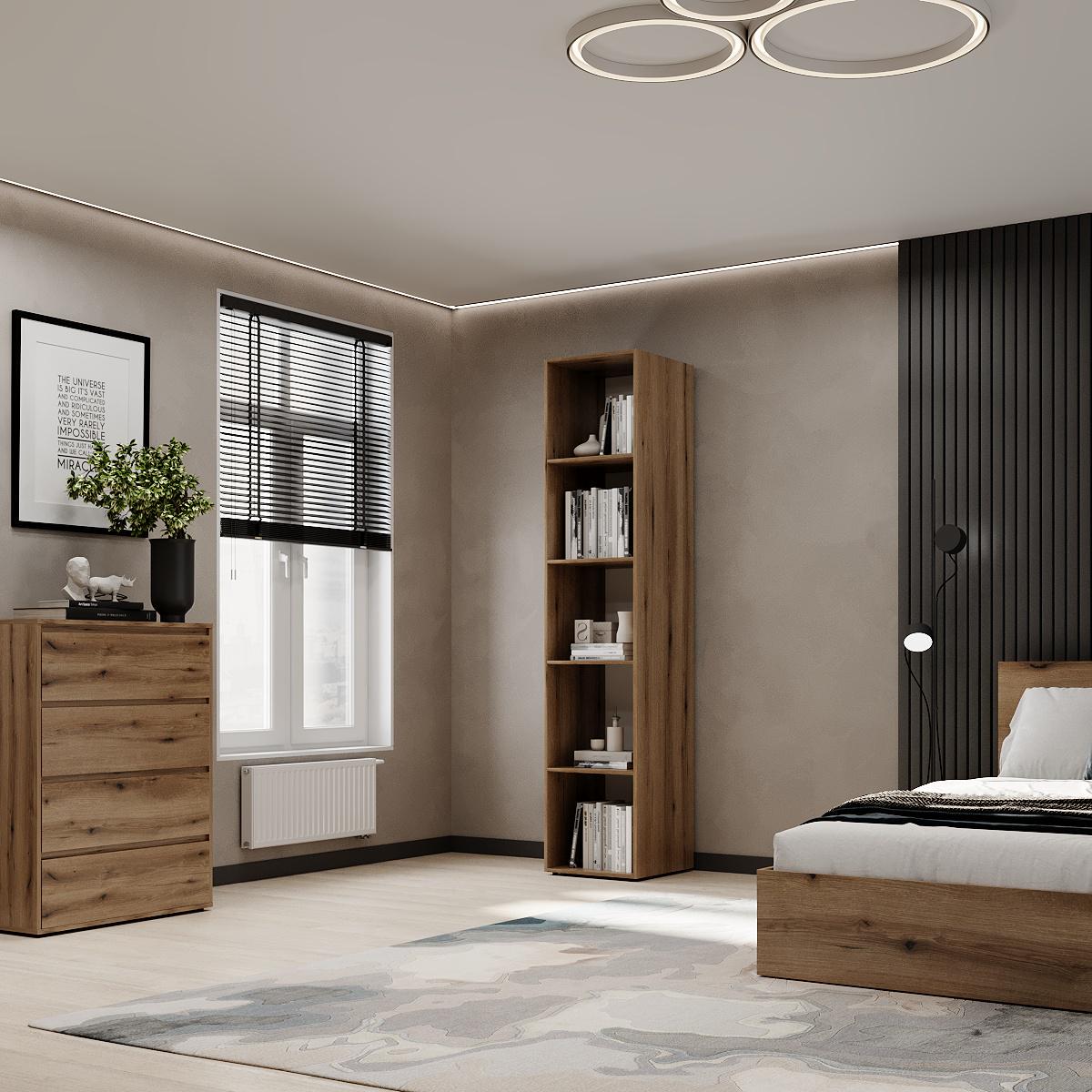 Пенал закритий ART IN HEAD №1 Light 400x500x2200 мм Дуб Евок прибережний (GALT08100000000) - фото 4 Пенал закритий ART IN HEAD №1 Light 400x500x2200 мм Дуб Евок прибережний (GALT08100000000) - фото 4