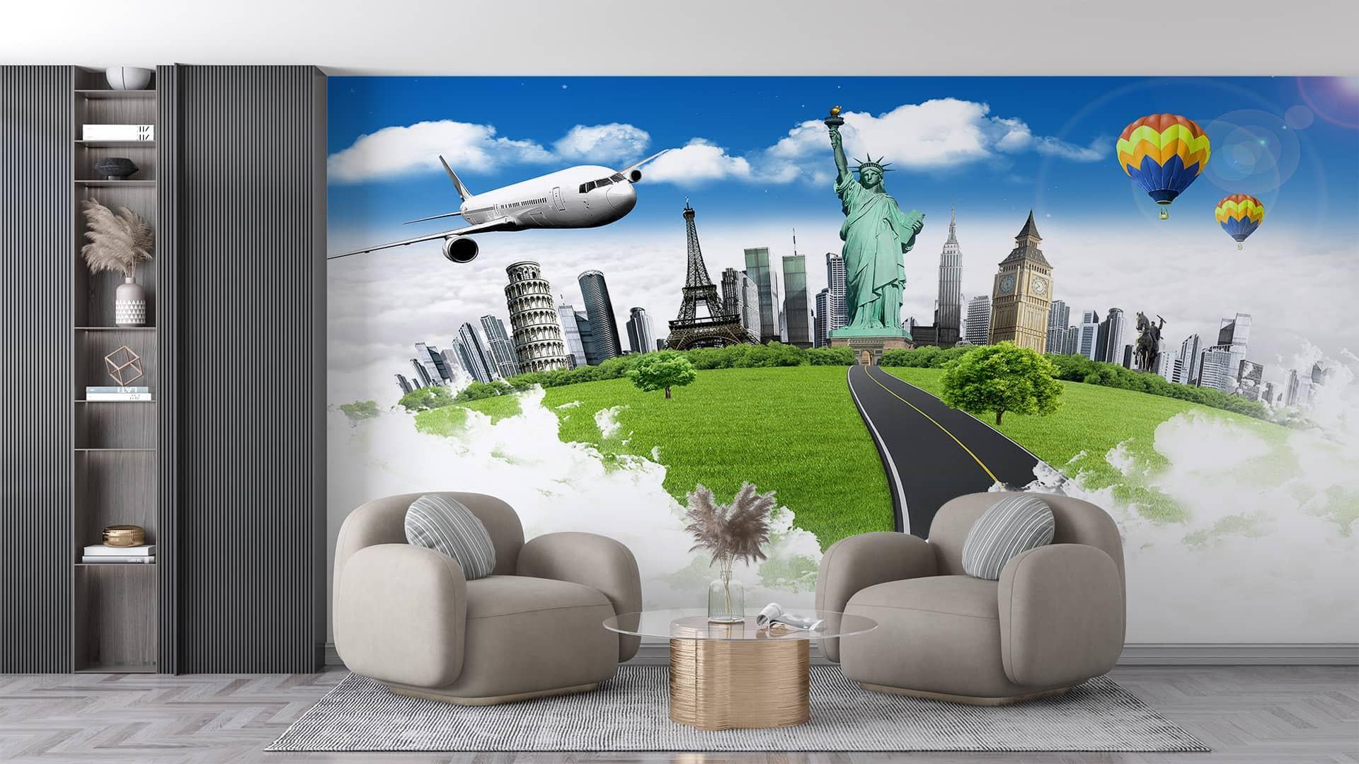 Фотообои флизелиновые Styleo Print-walls Город мира 0678 300х250 см (Pw-0678/2)