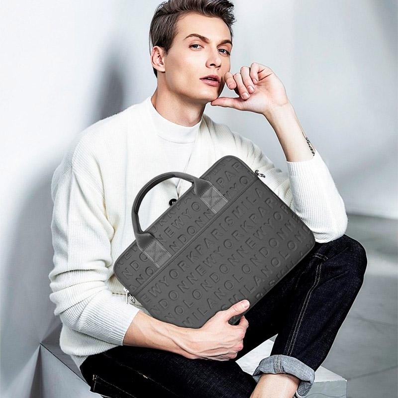 Cумка для ноутбука WiWU Cosmo Slim Case for MacBook 15.4" Grey - фото 8