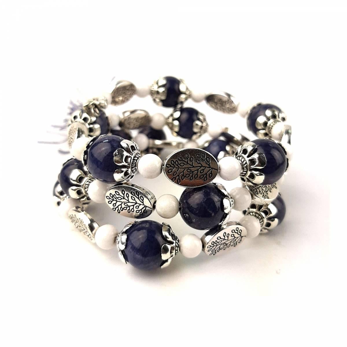 Браслет DARSANA Эсмеральда из натурального камня агат/чароит (DRSU005558)