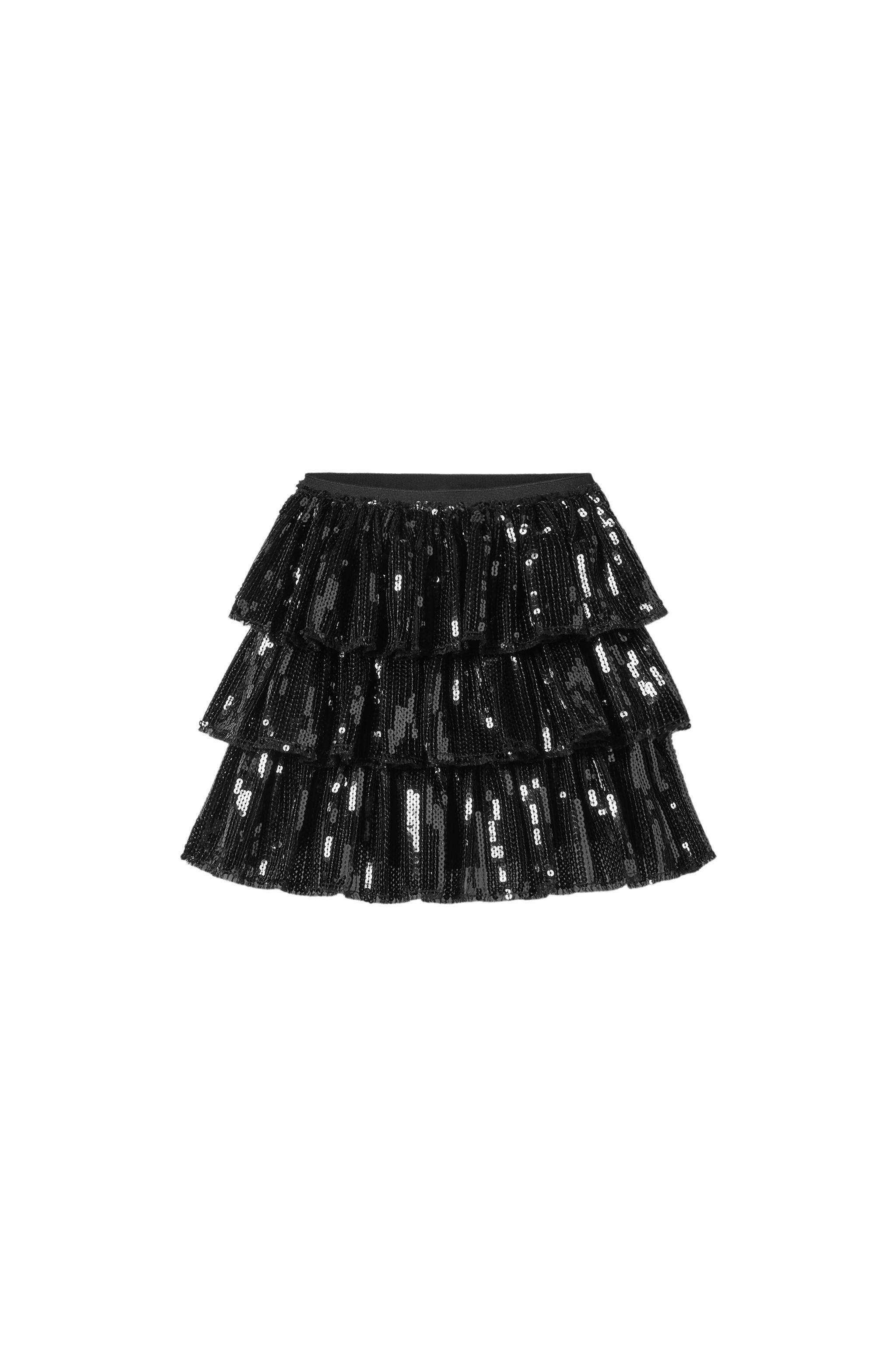 Юбка с пайетками для девочки Zara р. 152 Черный (2712700800)