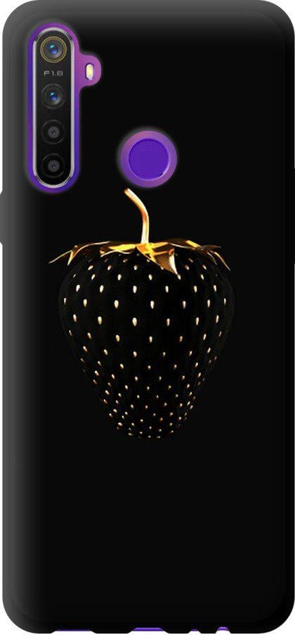 Чехол на Realme 5 Черная клубника (3585b-1862-42517)