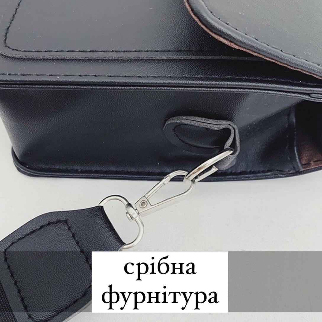 Сумка женская классическая через плечо Черный - фото 6