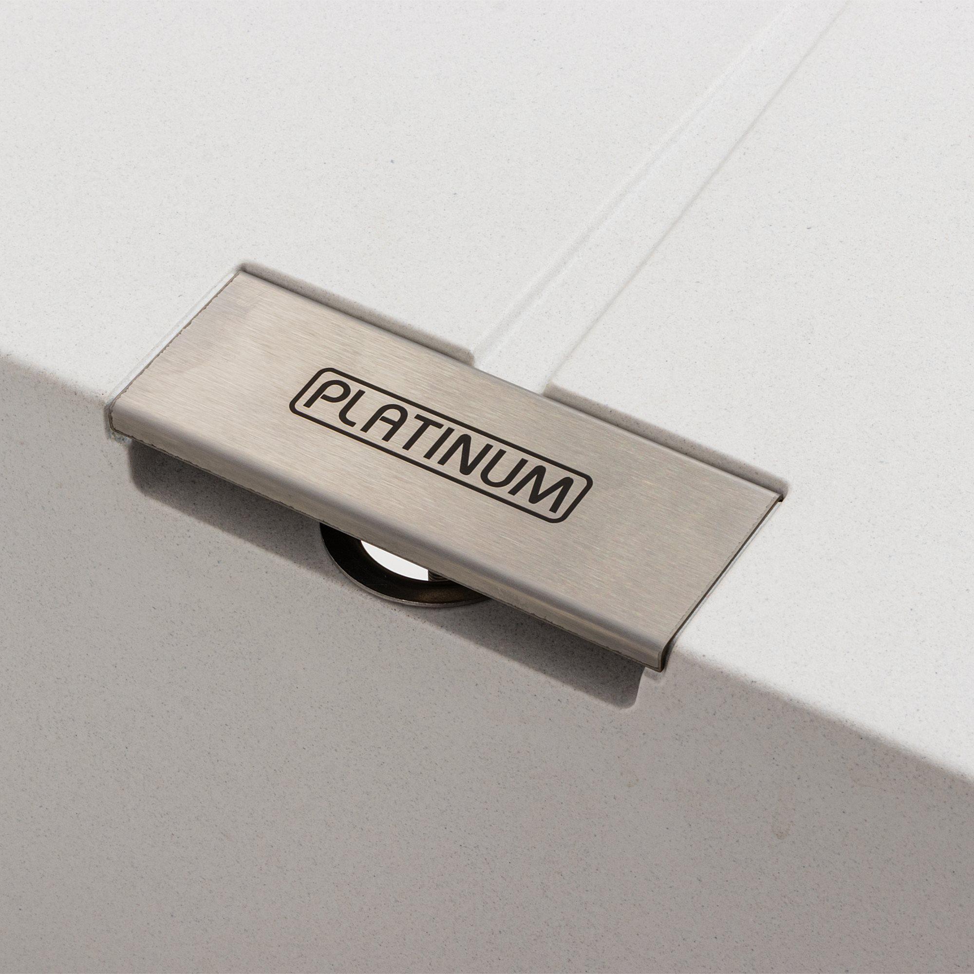 Мойка для кухни гранитная Platinum 6250 ZIRKONE матовая Белый - фото 6 Мойка для кухни гранитная Platinum 6250 ZIRKONE матовая Белый - фото 6