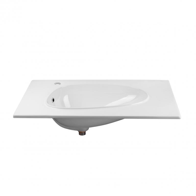 Раковина подвесная моноблок Qtap Virgo QT1811FL8128BLW White - фото 3