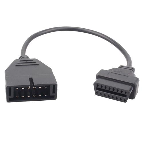 Переходник с OBD2 16pin мама на GM 12pin папа GM12 Daewoo Lanos Sens