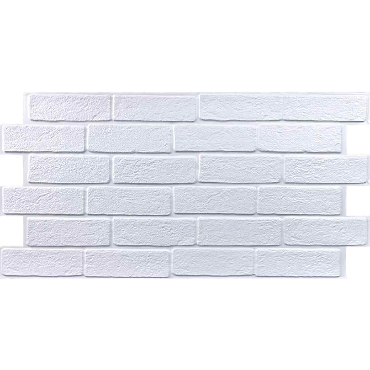 Панель декоративна Sticker Wall SW-00001427 ПВХ 960х480х4 мм Білий (991943543)