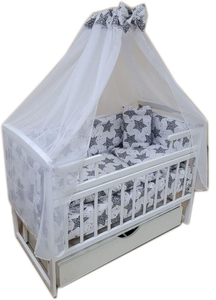 Набор с матрасом Максимальный 11 пр. Ажурные звезды/Белый (14223452) Набор с матрасом Максимальный 11 пр. Ажурные звезды/Белый (14223452)