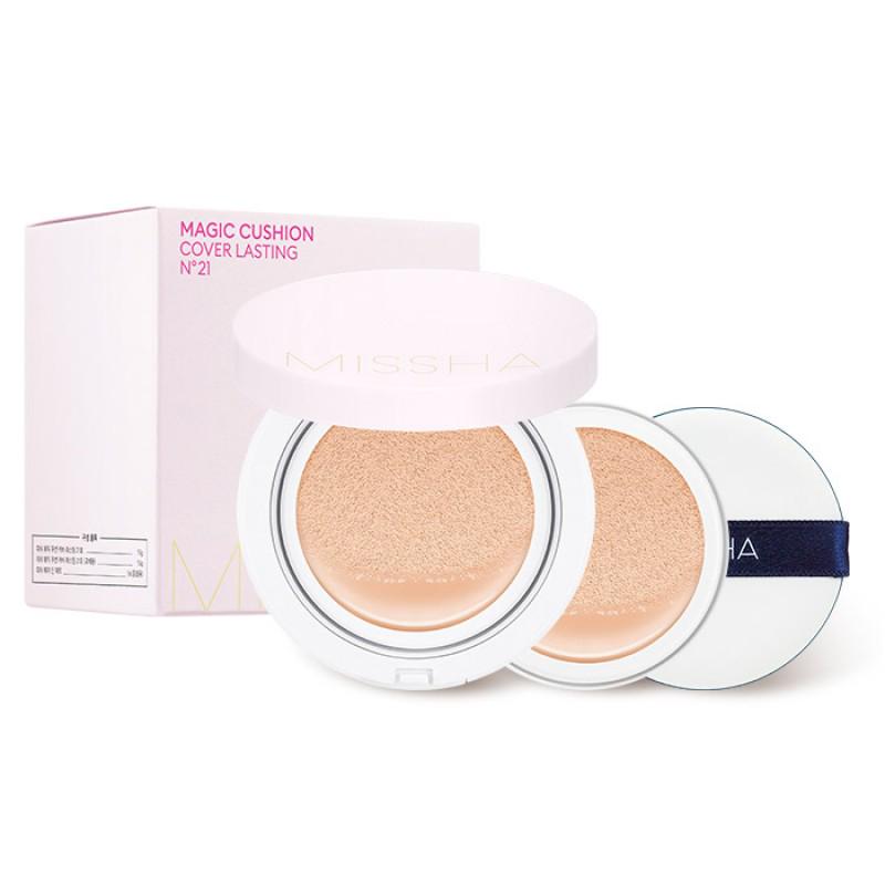 Кушон Missha M Magic Cushion Cover Lasting SPF50+/PA+++ 21 Light Beigh