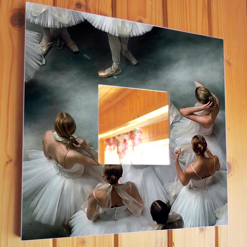 Зеркало декоративное Балерины 260х260 мм (M00040)