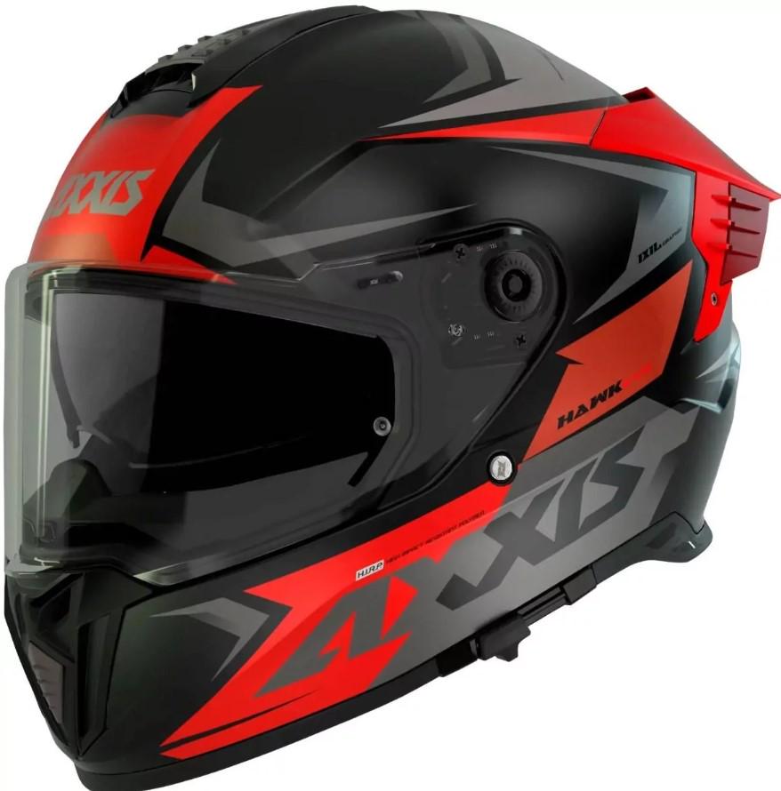 Мотошлем Axxis HAWK SV EVO IXIL B15 XL Matt Red (28001)