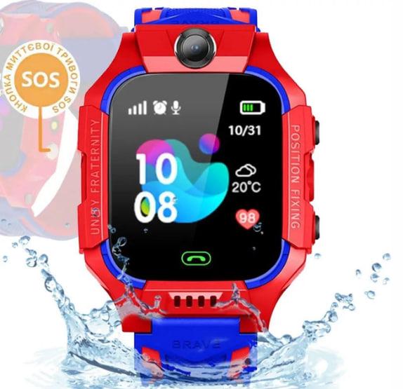 Смарт-годинник дитячий Xo Baby Smart Watch Q19 з GPS-трекером та SIM-картою Червоний з синім - фото 2