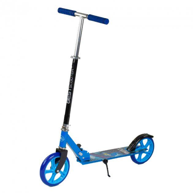 Самокат двухколесный Best Scooter колеса PU d 20 см Синий (63629) Самокат двухколесный Best Scooter колеса PU d 20 см Синий (63629)